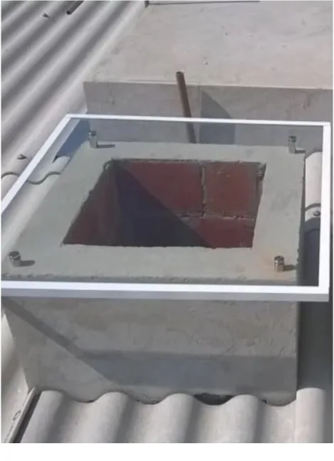 Claraboia em vidro